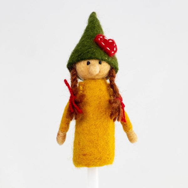 Felt Gnome Finger Puppets