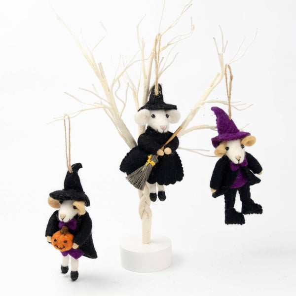 Ornament - Felt Halloween Mice