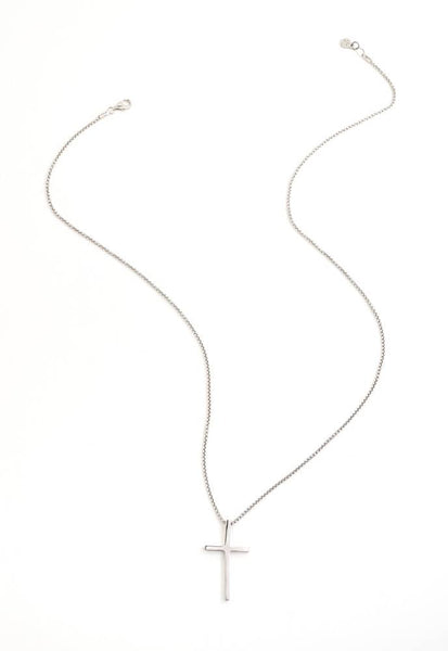 The Classic Cross Necklace in Sterling Silver