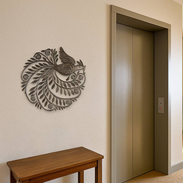 Fanciful 3D Bird Round