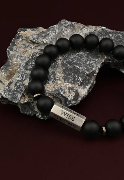The Pillar Bracelet – Matte Black