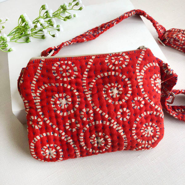 Kantha Square Sling Bag