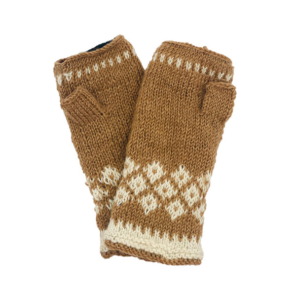 Vail Wool Knit Half Mittens