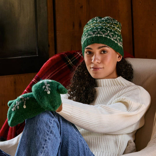 Freya Evergreen Knit Beanie