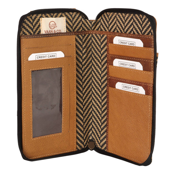 Herringbone Cellphone Wallet