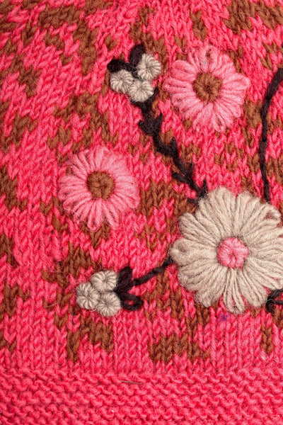 Lila Dusty Rose Knit Mittens