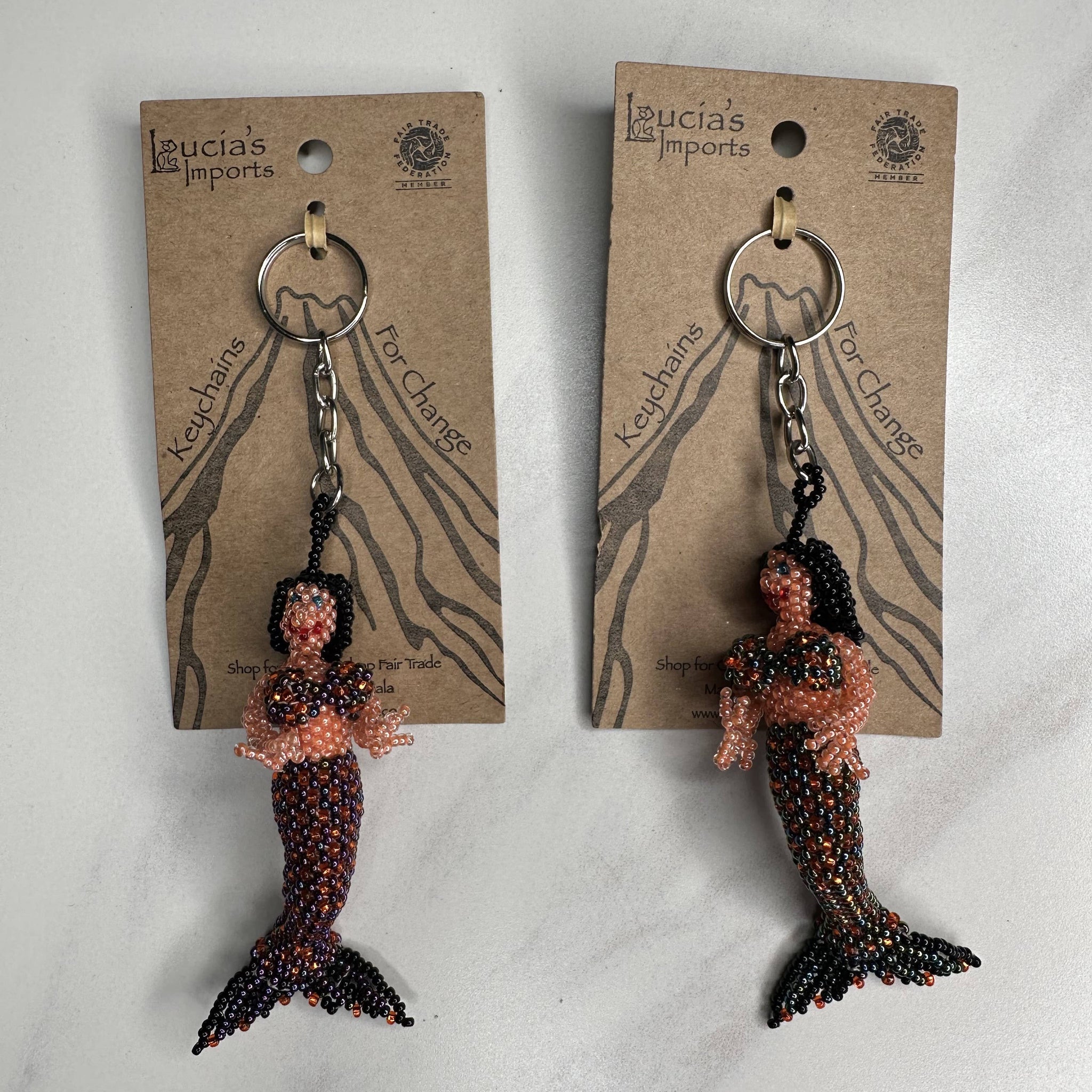 Large Mermaid Beaded Keychain – Creative Women of the World
