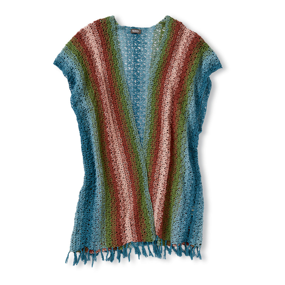 Melange Crochet Cardigan