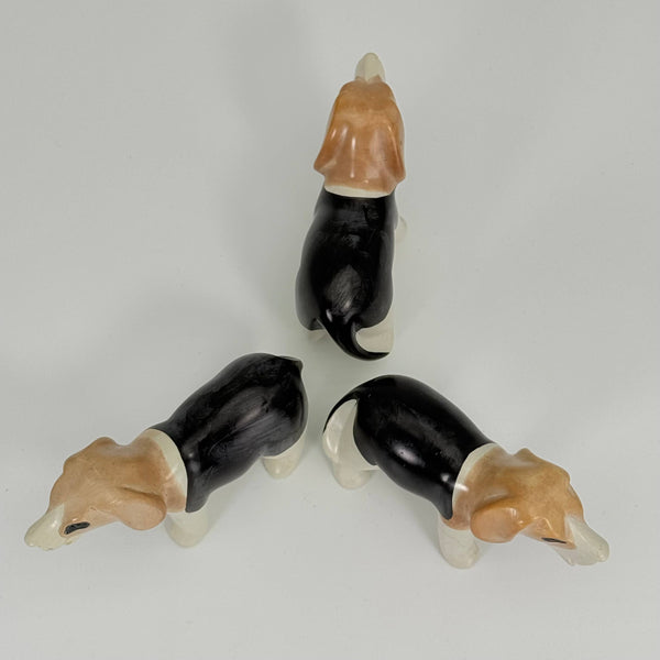 Soapstone Dog, hound Dog, Beagle, Foxhound, 5" 
