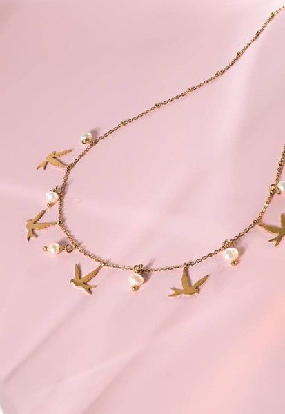 Wings of Hope Pearl Necklace