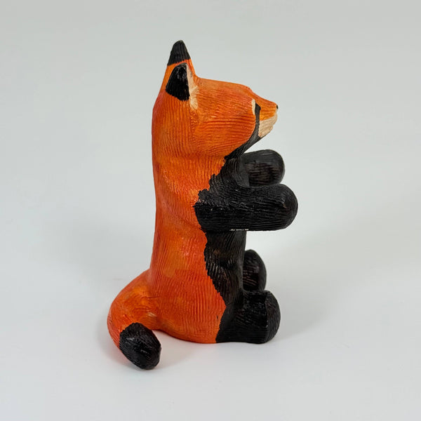 Soapstone Red Panda (bear), Sitting Up, 4" Type A