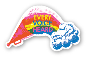Eco Friendly Every Voice Heard Die Cut Sticker