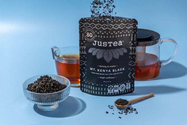 Mt. Kenya Black Stand-up Pouch-Organic, Fair-Trade Black Tea