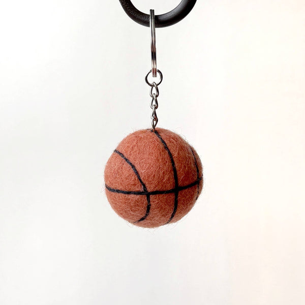 Sport Ball Felt Keychain