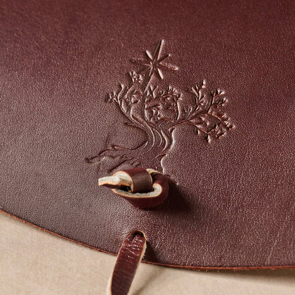 * Asif Leather & Olive Wood Eyeglass Case