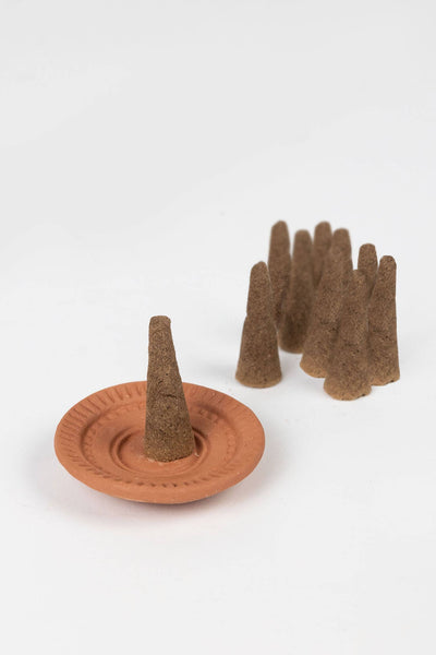 * Sandalwood Cone Incense Set