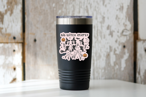 Big Witch Energy Sticker - fall, spooky, halloween, magic