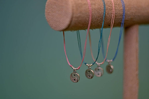 Yin Yang String Charm Bracelet