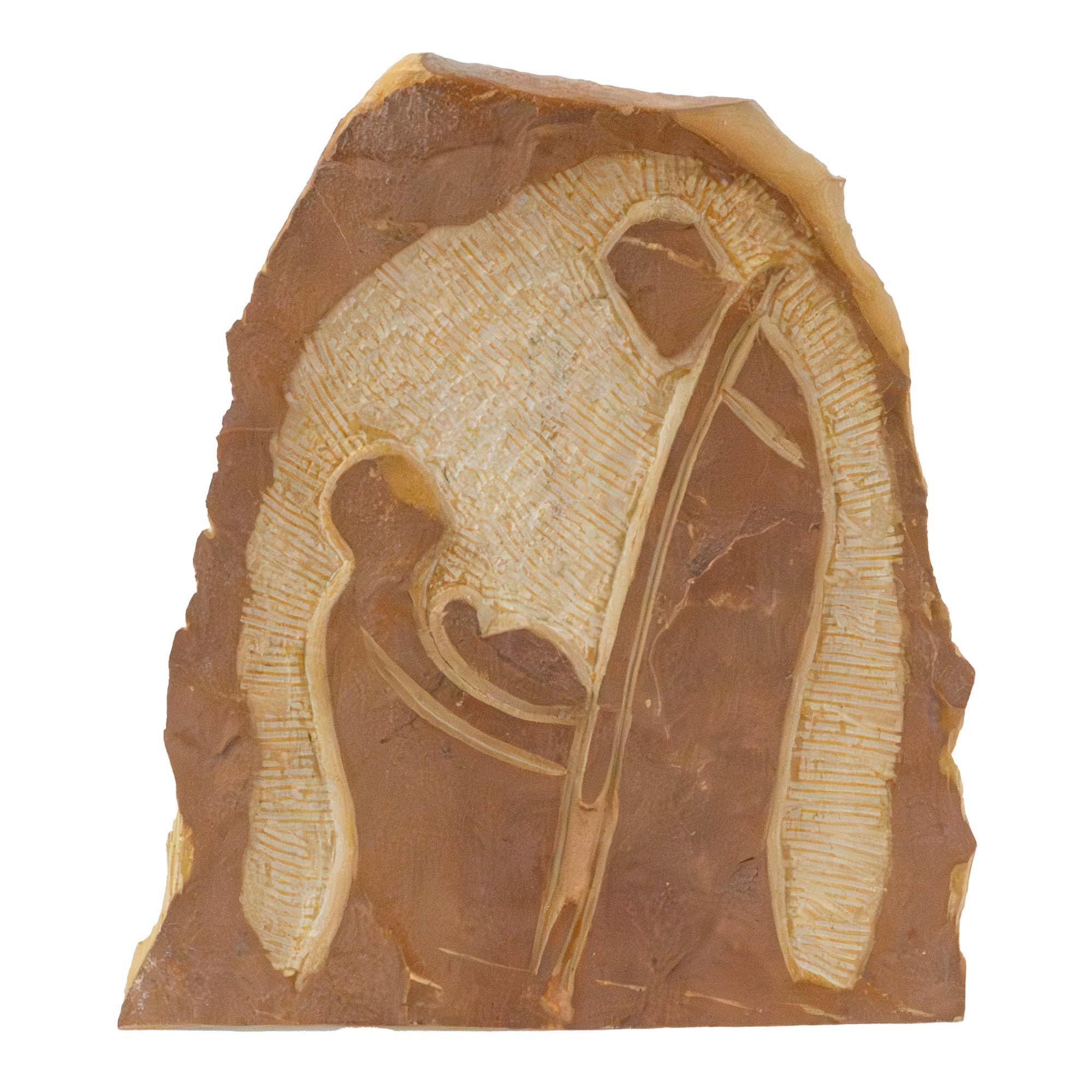 Rustic Unpolished Soapstone Kenya Holy Family Sculpture