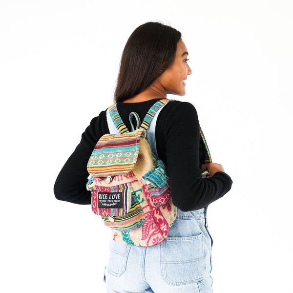Mini Recycled Travel Backpack Agra
