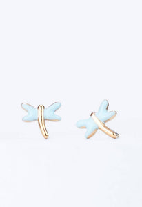 Dragonfly Studs in Mint