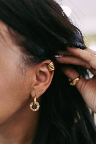 Emerson Textured Cuff Earring