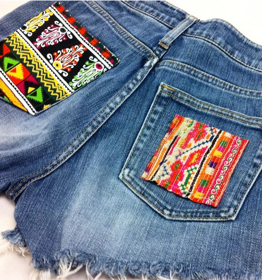 Upcycled Hmong Fabric Patch Kit