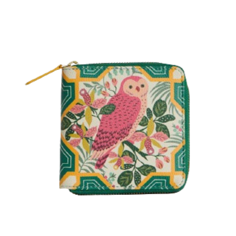 Hoot Zippered Wallet