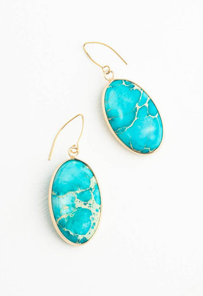 Tranquil Emperor Stone Earrings