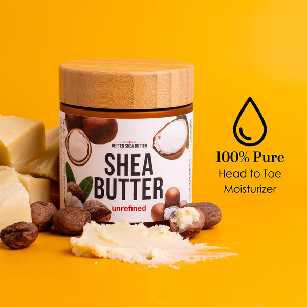 Raw Shea Butter for Skincare & Body Butter Unrefined (Jar)
