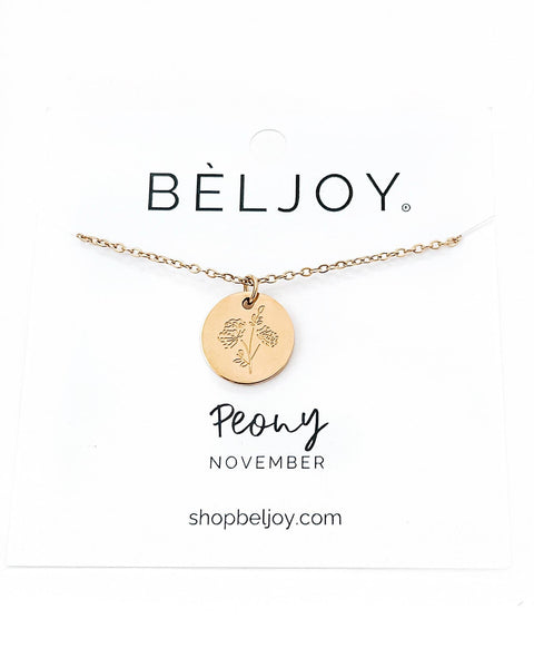 Birth Flower Necklace