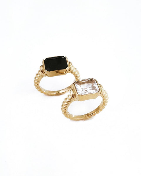 Runa Stone Ring || Choose Color