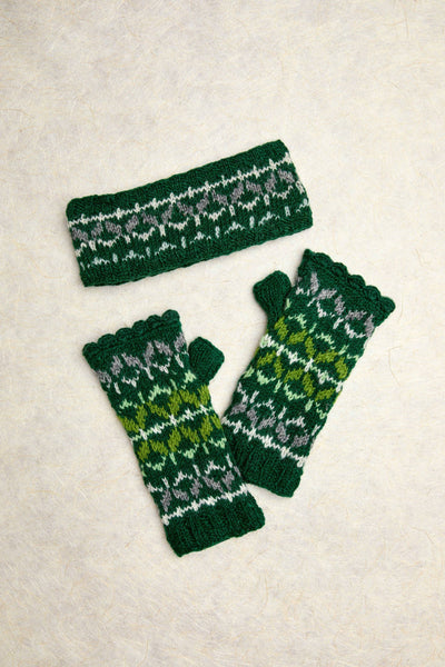 Freya Evergreen Knit Headband