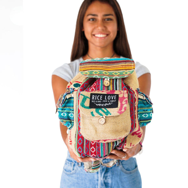 Mini Recycled Travel Backpack Jaipur