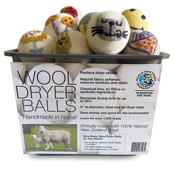 Flowers: Eco Wool Dryer Balls Fair Trade