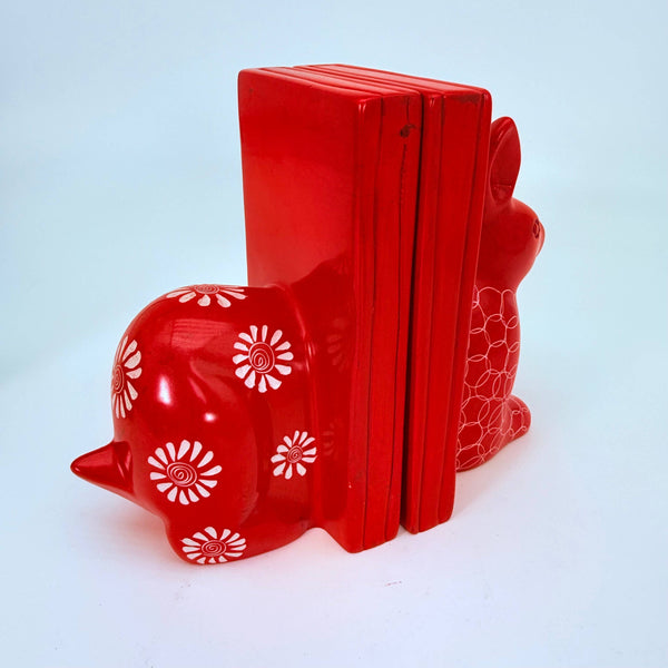 Soapstone Rabbit Bookend (miniature) 7.5" One-of-a-kind