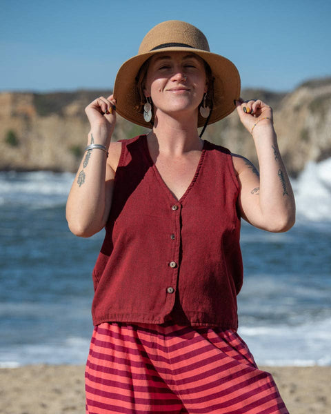 Button Down Kurta Vest