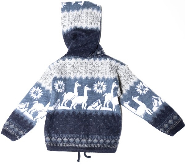 Kids' Alpaca Zip Hoodie – Sizes 0-2-4-6 | Farm Shop