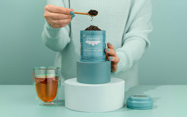 Kenyan Earl Grey Tin & Spoon - Organic, Fair-Trade Black Tea