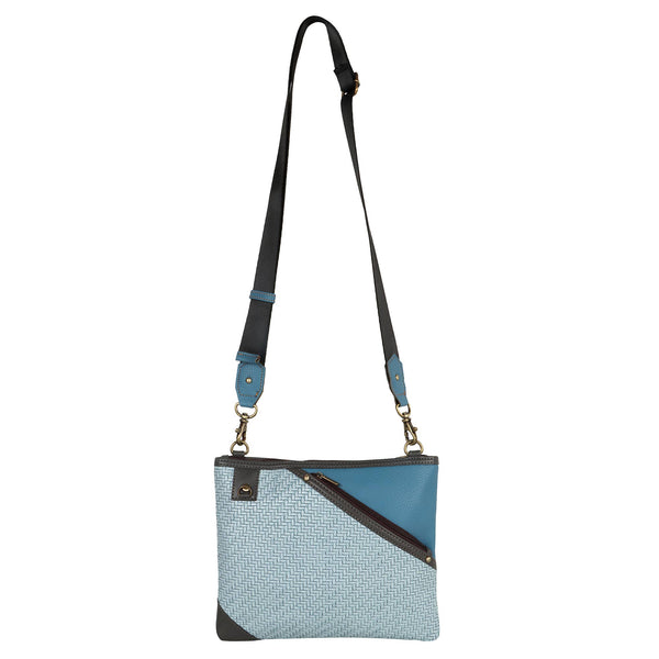 FOXIE - Grayson Wide Crossbody in Blue