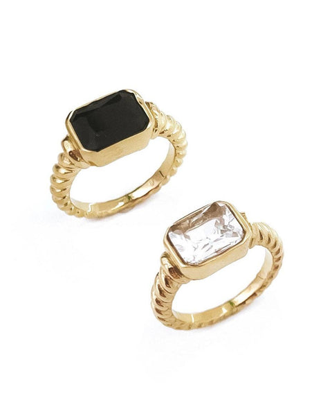 Runa Stone Ring || Choose Color