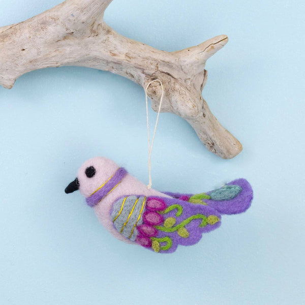 Bella Bird, Purple Ornament