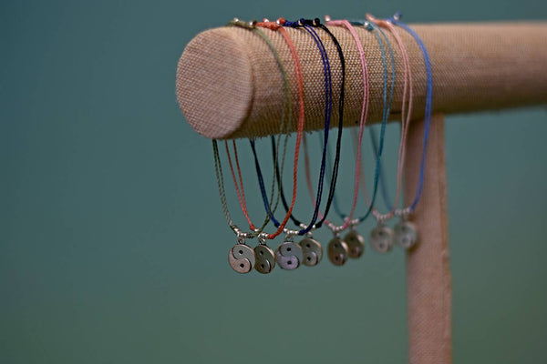 Yin Yang String Charm Bracelet