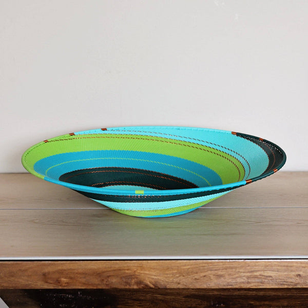 Teal Zulu Wire Baskets