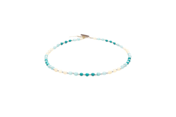 Anti-Anxiety + Healing 4mm Healing Necklace (Silver)