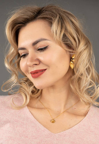 Hopeful Glow Necklace in Citrine