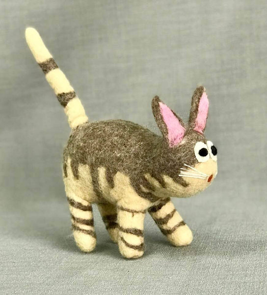 Toys - Cat - Light Gray Striped