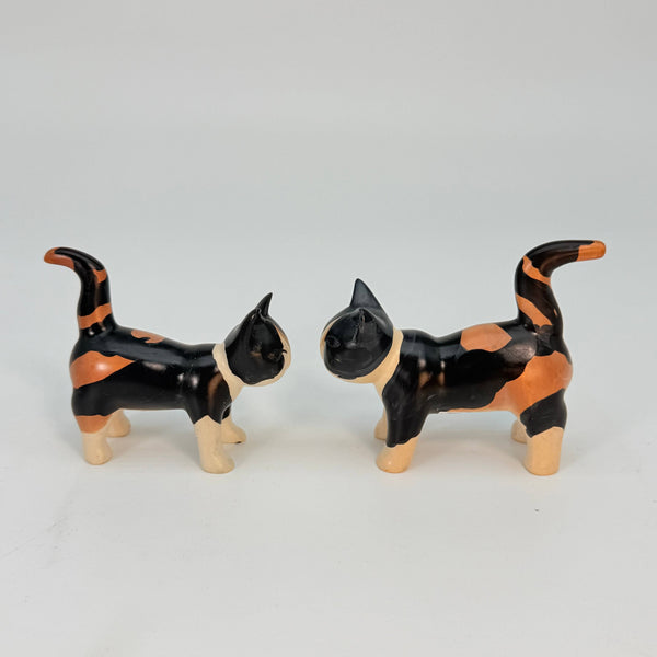 Soapstone Cat, Calico, Detailed, 4"