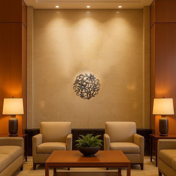 Blooming Flowers Haitian Metal Wall Art