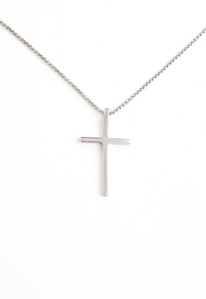 The Classic Cross Necklace in Sterling Silver